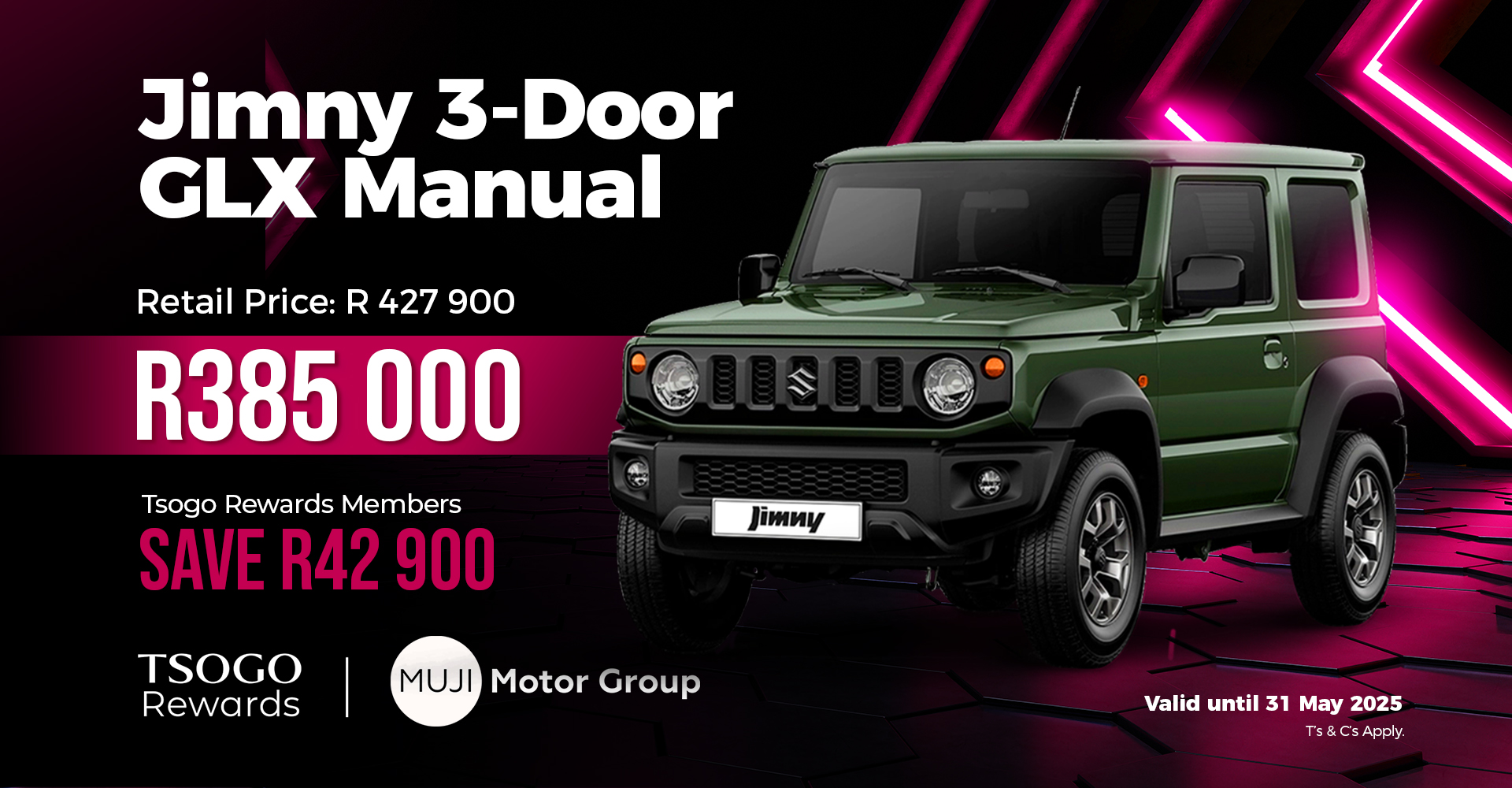 Muji Car Offers - HeadersJimny 3-Door