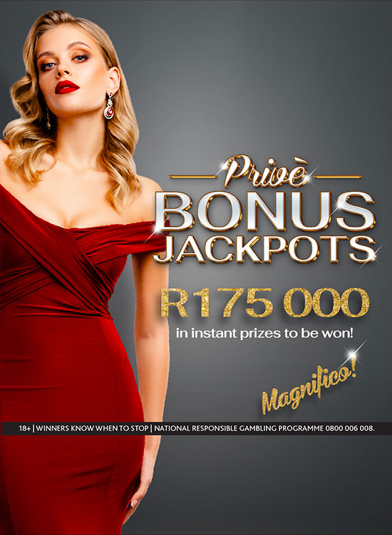 Prive Bonus Jackpots