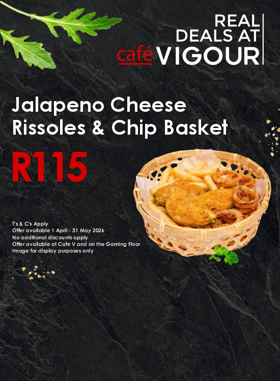 Jalapeno Cheese Rissoles & Chip Basket