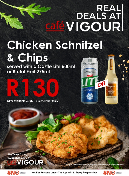 Chicken Schnitzel Combo Deal