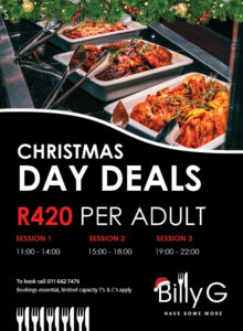 Christmas Lunch at Billy G